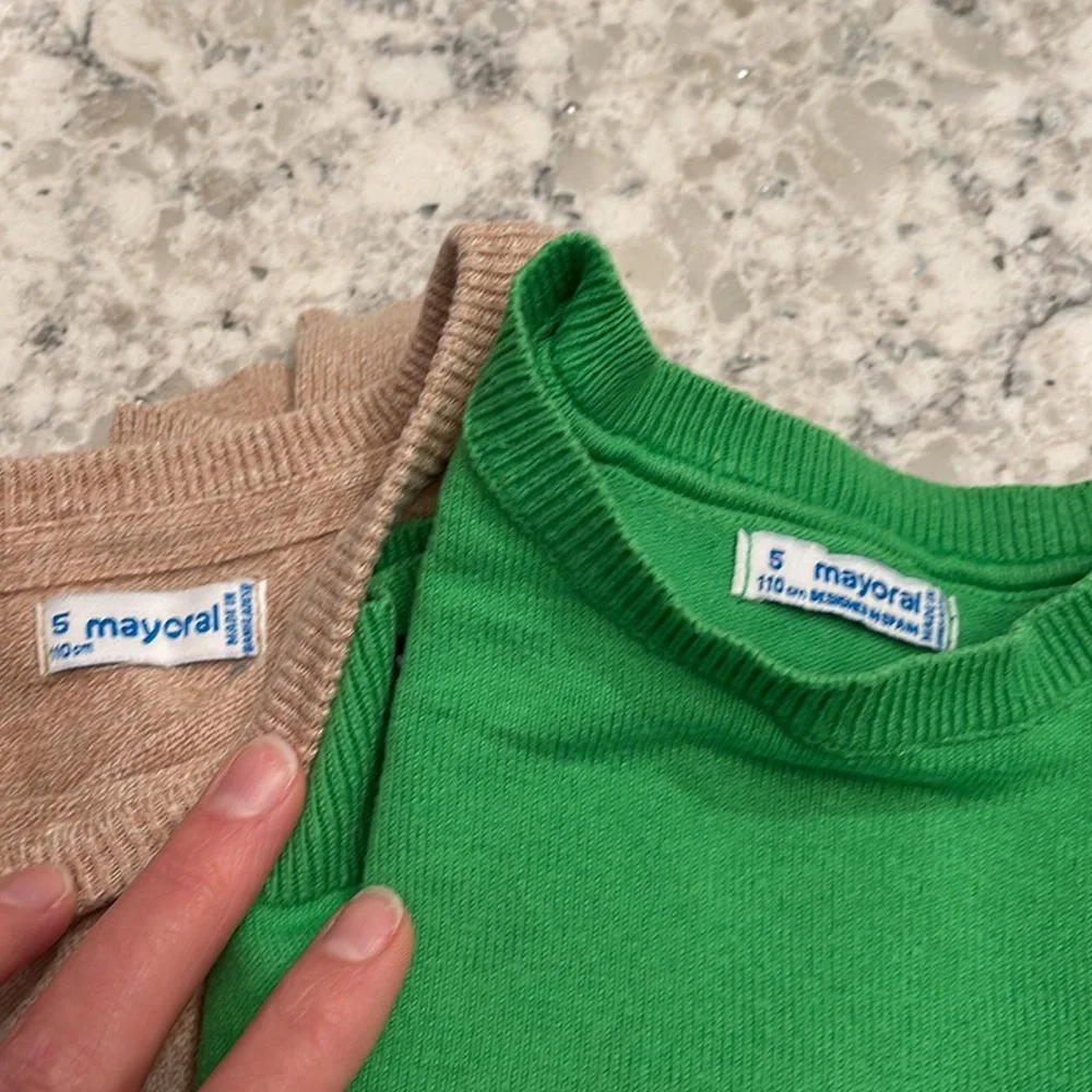 Mayoral set of three sweaters, size 5